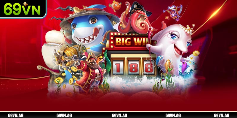 Giao diện game bắn cá trên cổng game 69VN được thiết kế sinh động